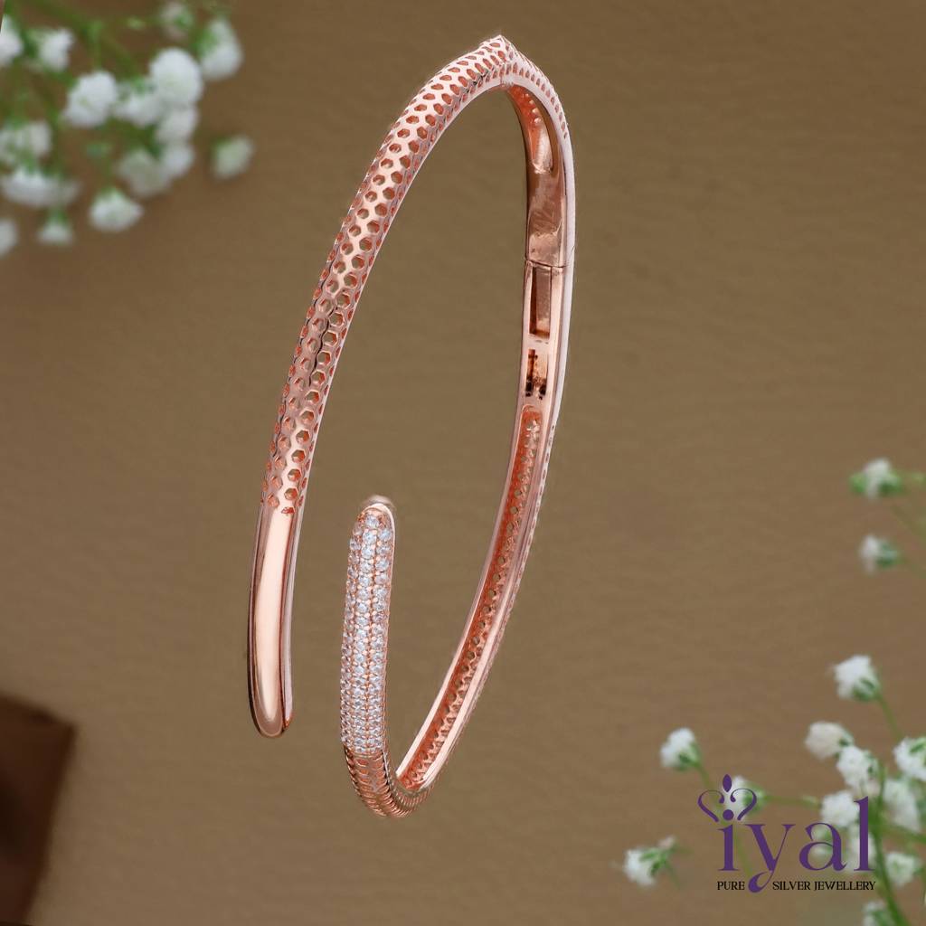 Elegant 925 Silver Kada : KA-11