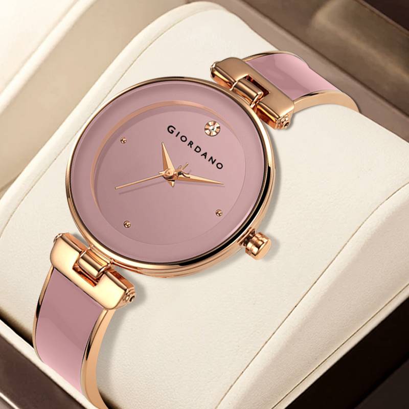 Giordano Designer Analog Watch For Women Â Glossy Round Dial & Bracelet Style Stainless Steel Strap-Gz-60099 : GZ-60099-22