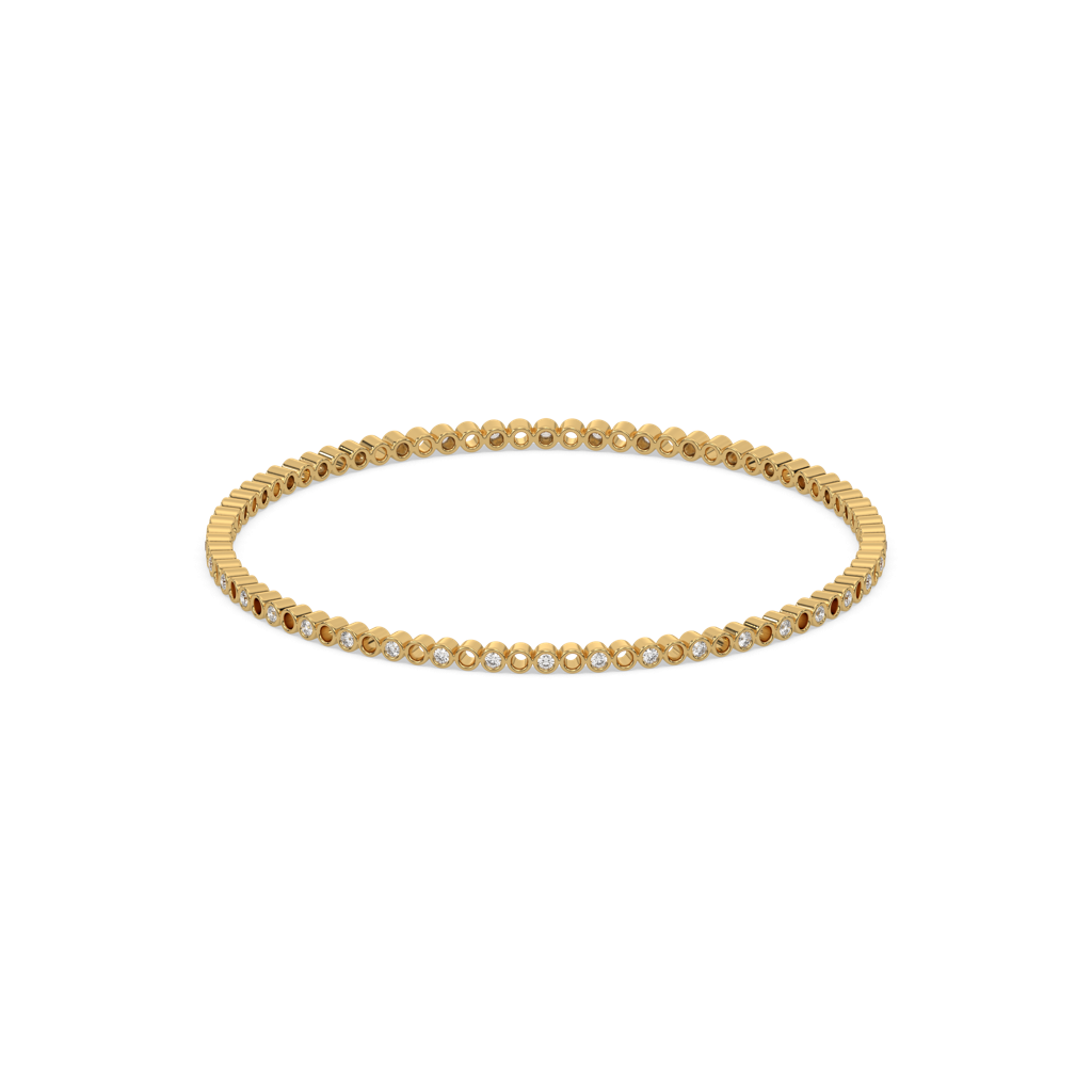 Beaded - Lab Diamond Bangle : LLBG0090