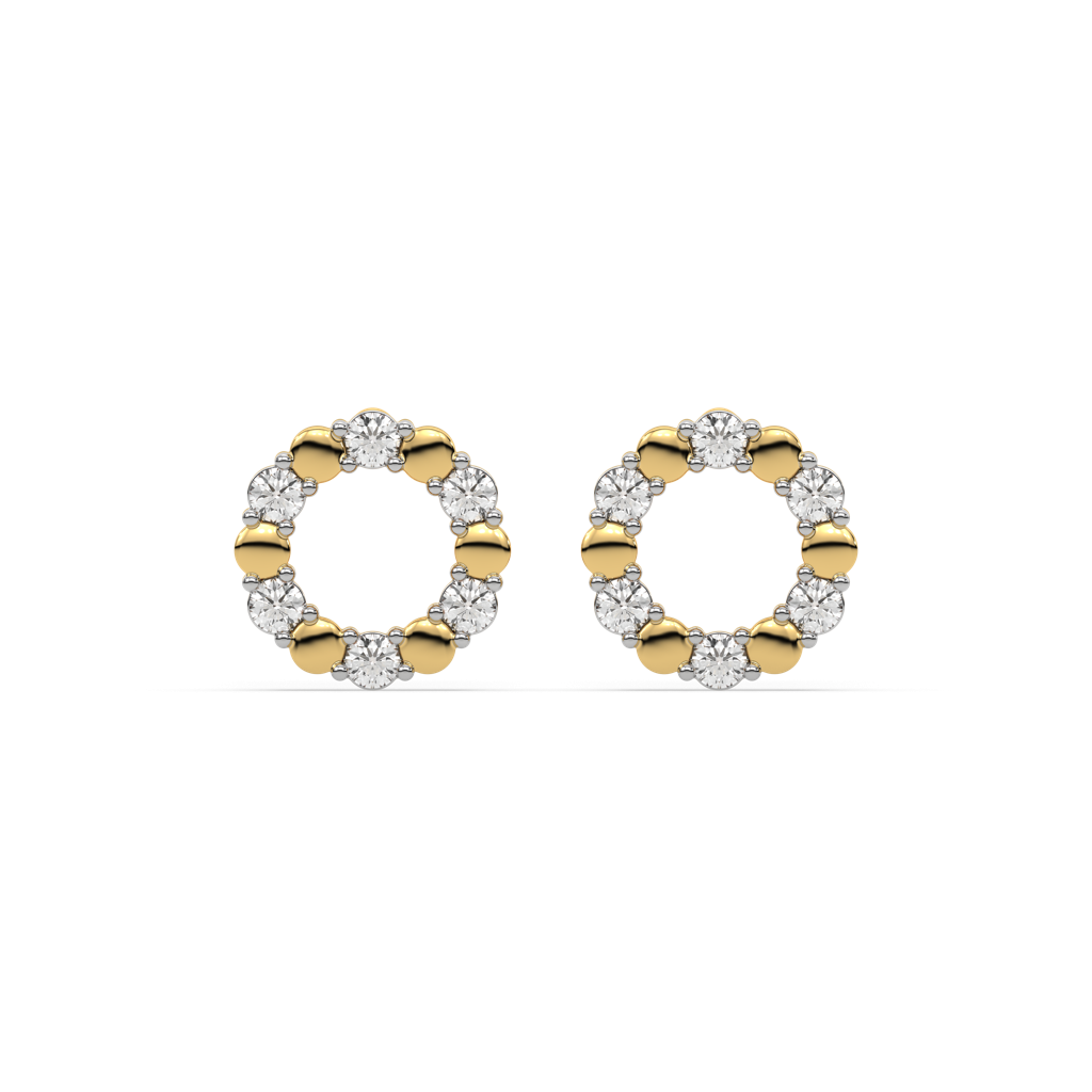 Eternal Orbit - Lab Diamond Stud Earrings : LLER0091