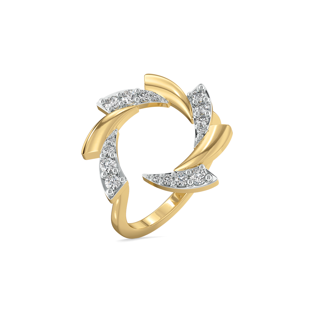 Cocktail Swirl - Lab Diamond Ring : LLRG0142