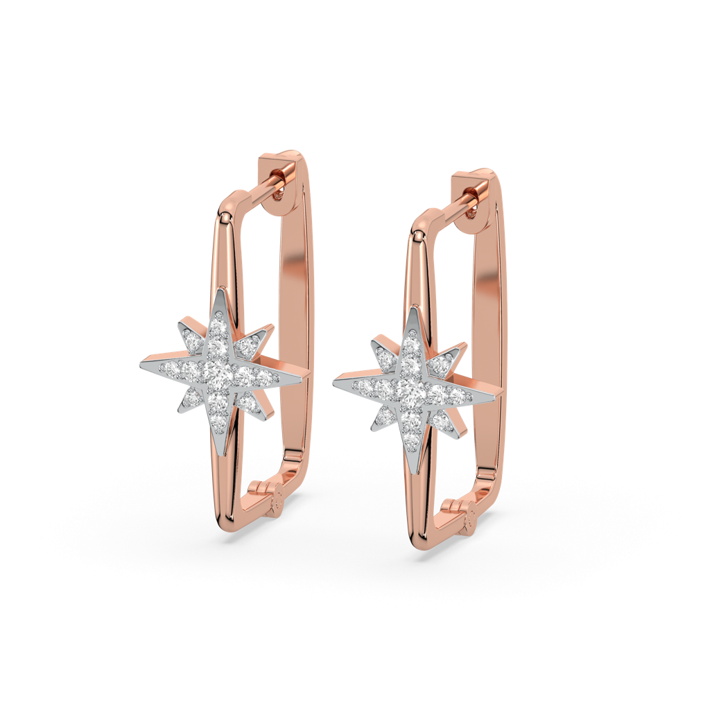 Northstar Huggies - Lab Diamond Earrings : LLER0119