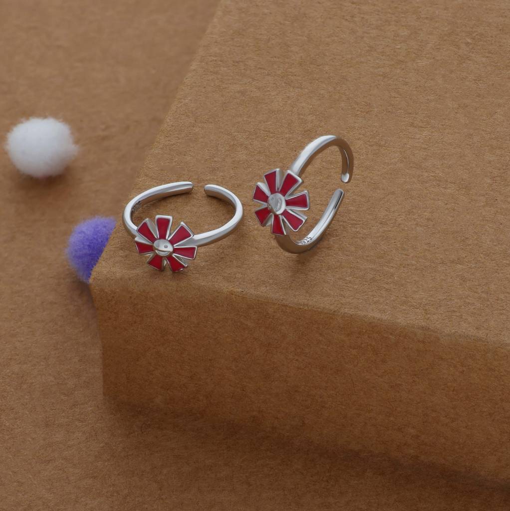 925 Silver Fancy Toe Ring : TR-FT-RH-P-154-P