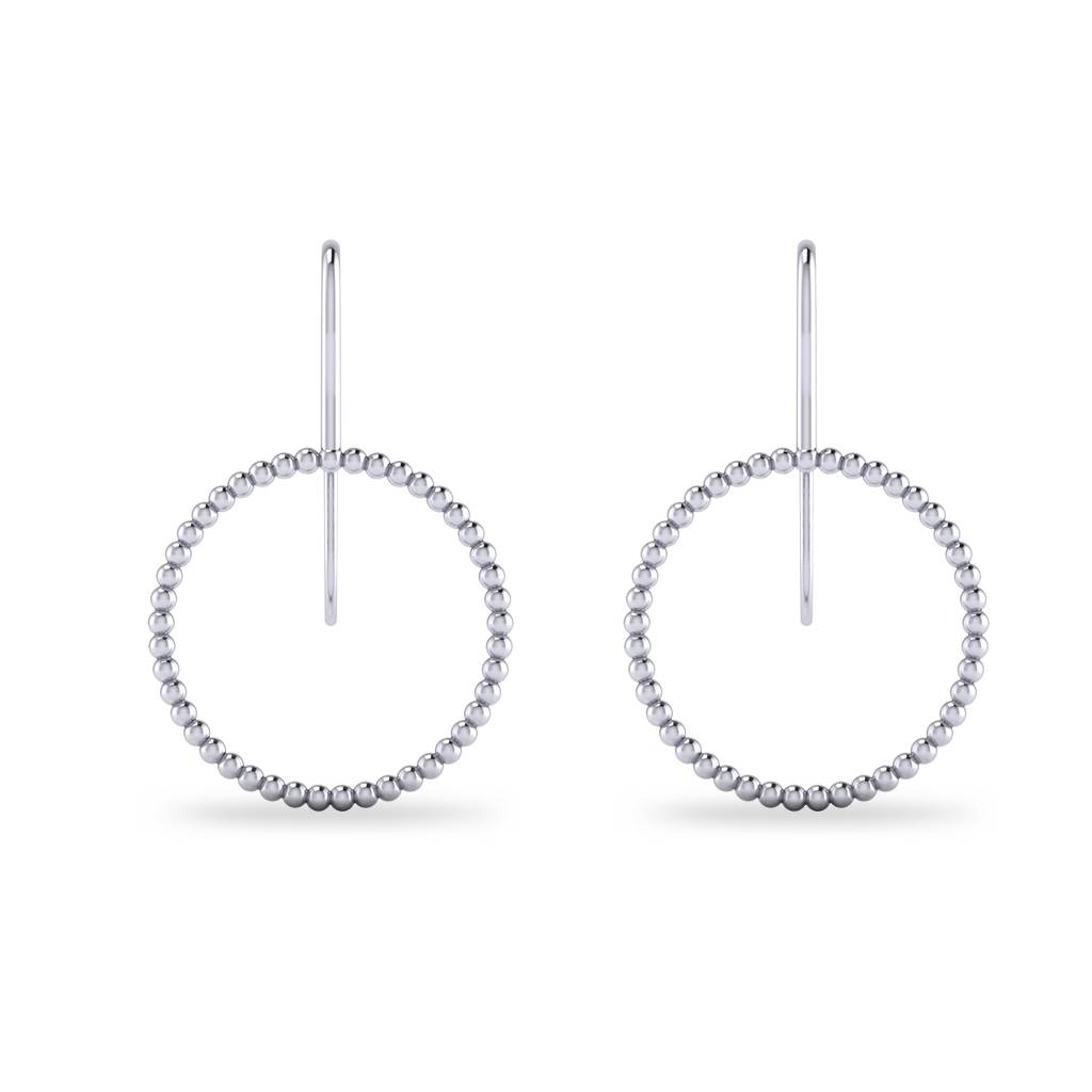 Iski Uski 925 Sterling Silver Round Classic Drop Earrings