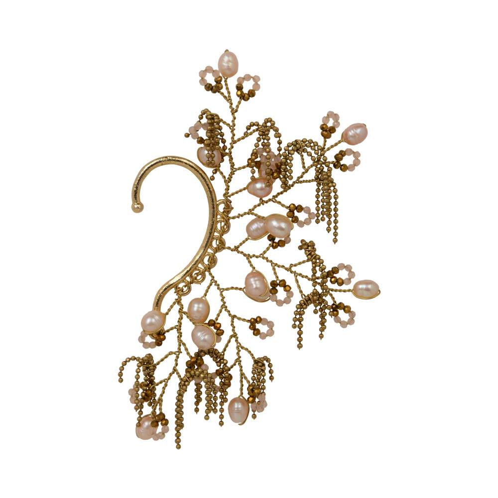 Statement Wear Tassel Earcuff Earrings : EC-58-01PEACH