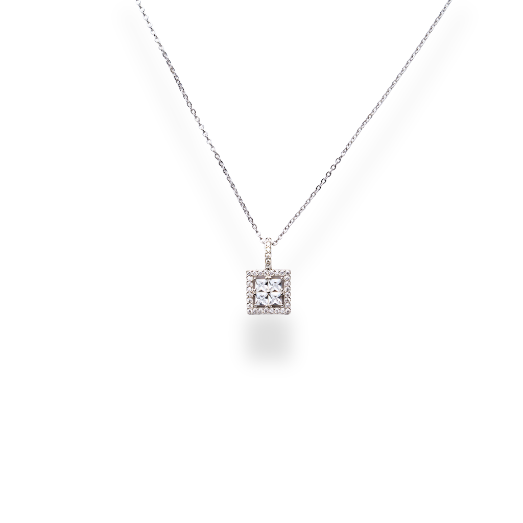Hestia: 925 Sterling Silver Pendant With Chain For Women : 1008NK