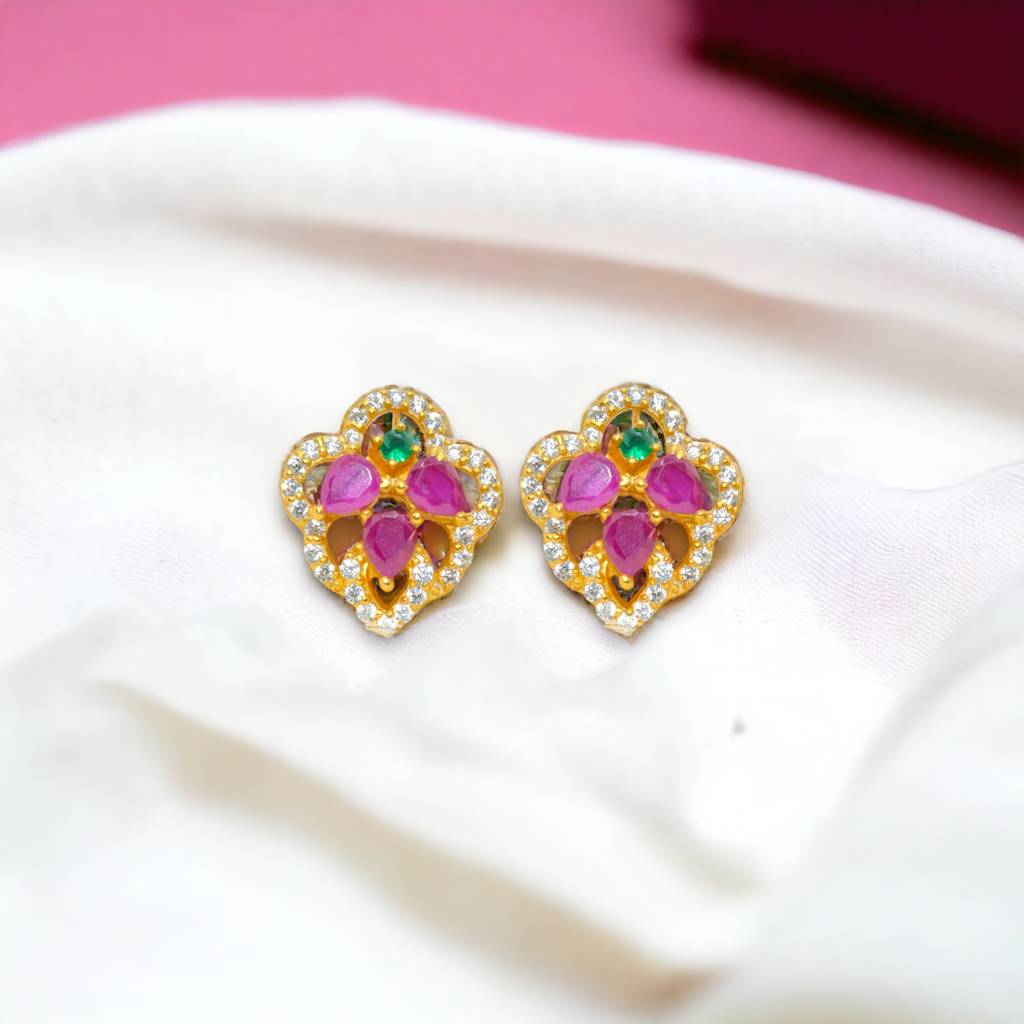 Exquisite Leaf-Shaped Earring : 1009