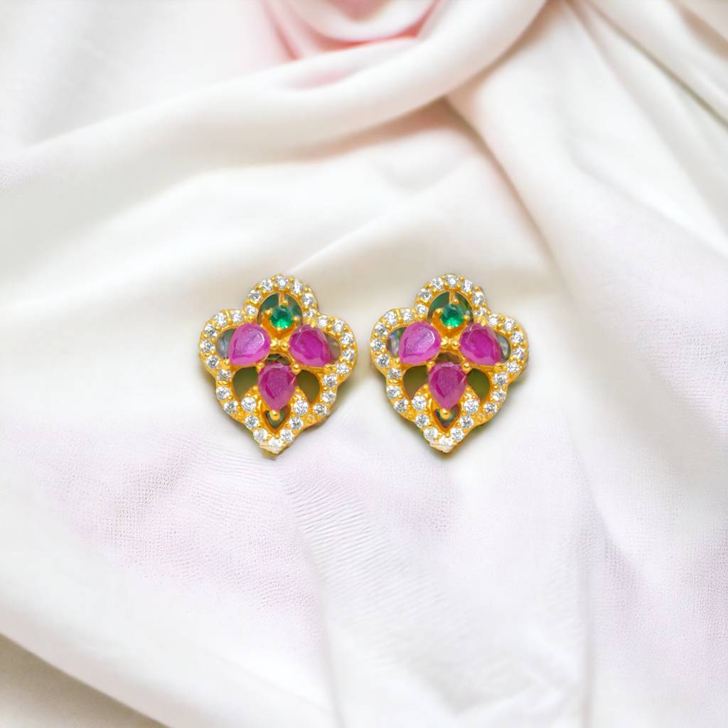 Exquisite Leaf-Shaped Earring : 1009