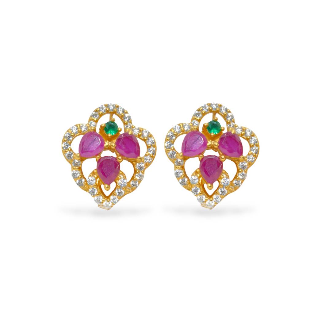 Exquisite Leaf-Shaped Earring : 1009