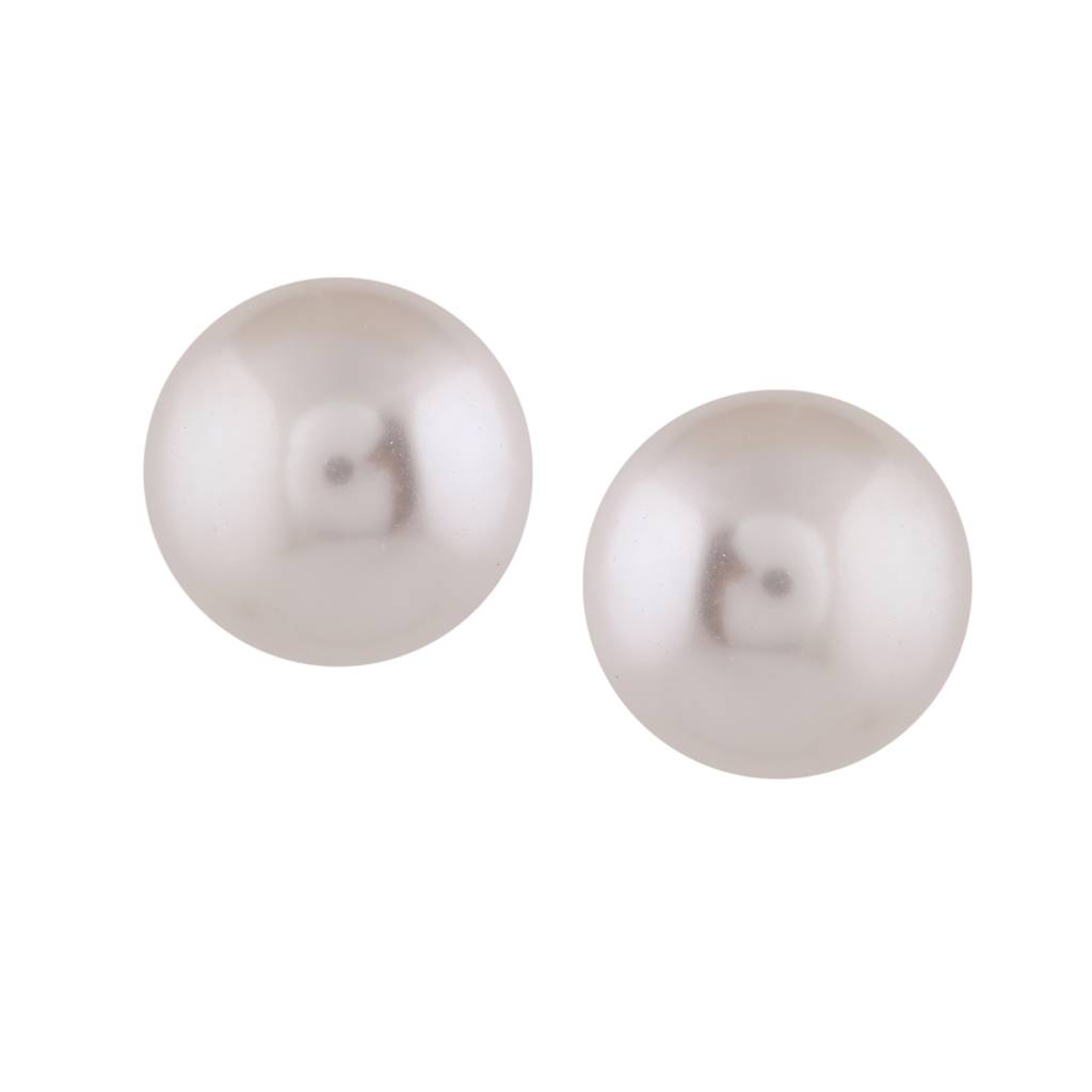 Estele Rhodium Plated Stunning Double Line Pearl Necklace Set For Women : 10144-IRNKER