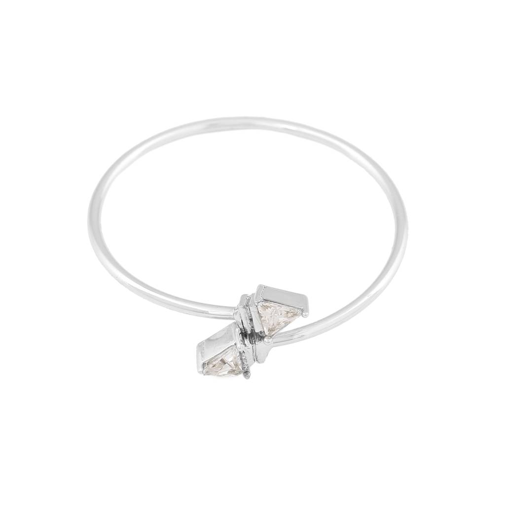 Estele Rhodium Plated Dazzling Bracelet With Crystals For Women : 101555-IRBR