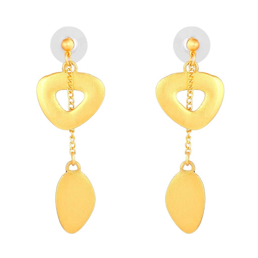 Estele Gold Plated Charm Designer Necklace Set For Women : 10169-IGNKER