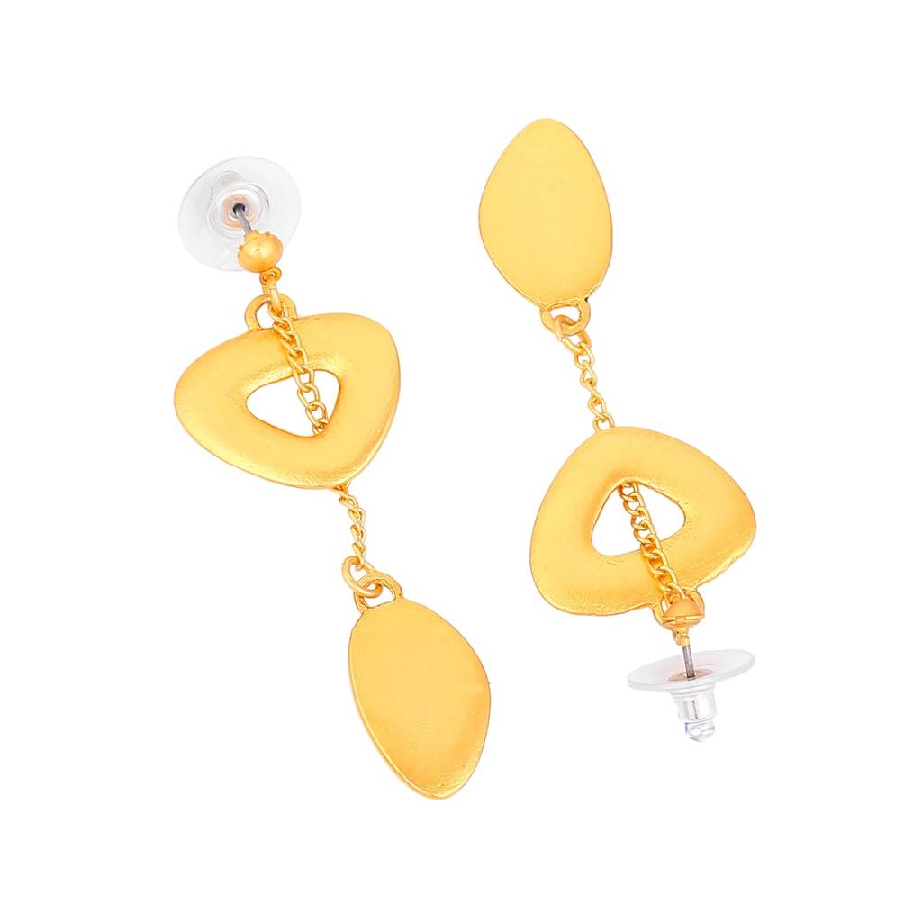 Estele Gold Plated Charm Designer Necklace Set For Women : 10169-IGNKER