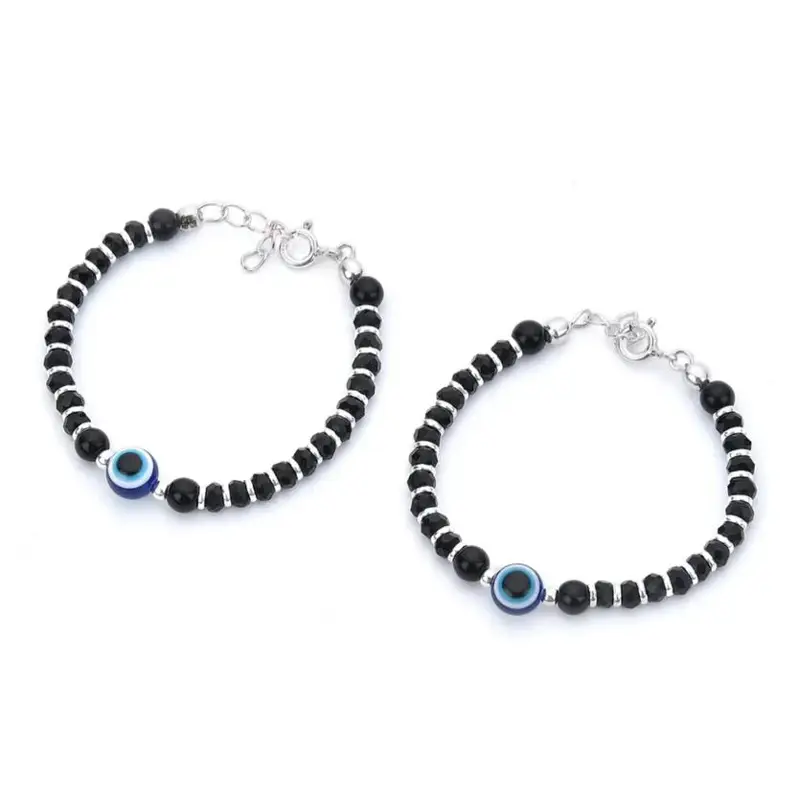 925 Pure Silver Baby Nazariya Bracelets (Pack Of 2)