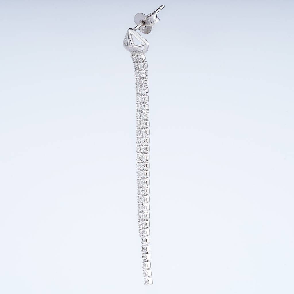 925 Pure Silver Dangle Earrings | Charm Threader Charm Drop Earring : TWP1046