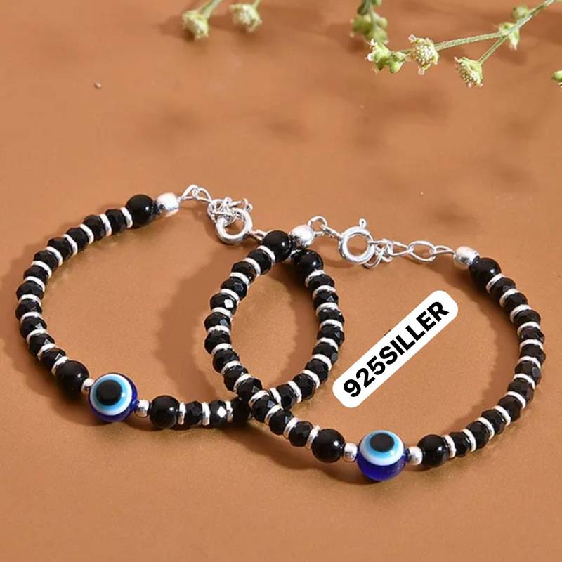 925 Pure Silver Baby Nazariya Bracelets (Pack Of 2) : BR1043