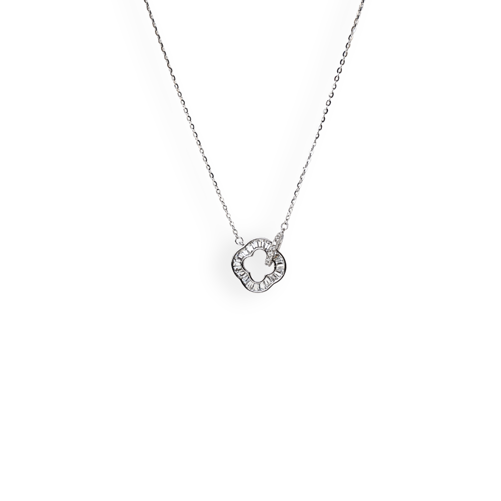 Clover: 925 Sterling Silver Pendant & Chain For Women : 1033NK