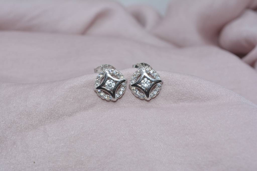 Shimmery Metal Earring : 1042