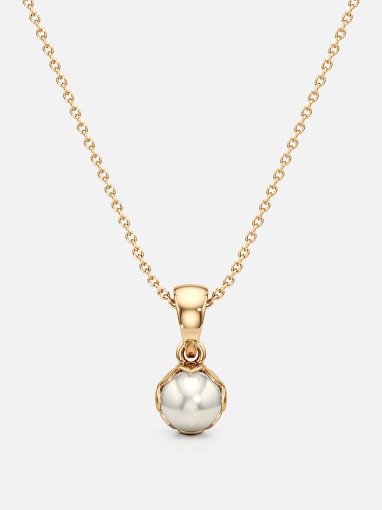 Tulip Bloom Pearl Pendant : M1PT17