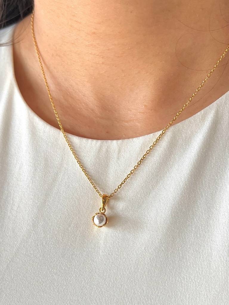 Tulip Bloom Pearl Pendant : M1PT17
