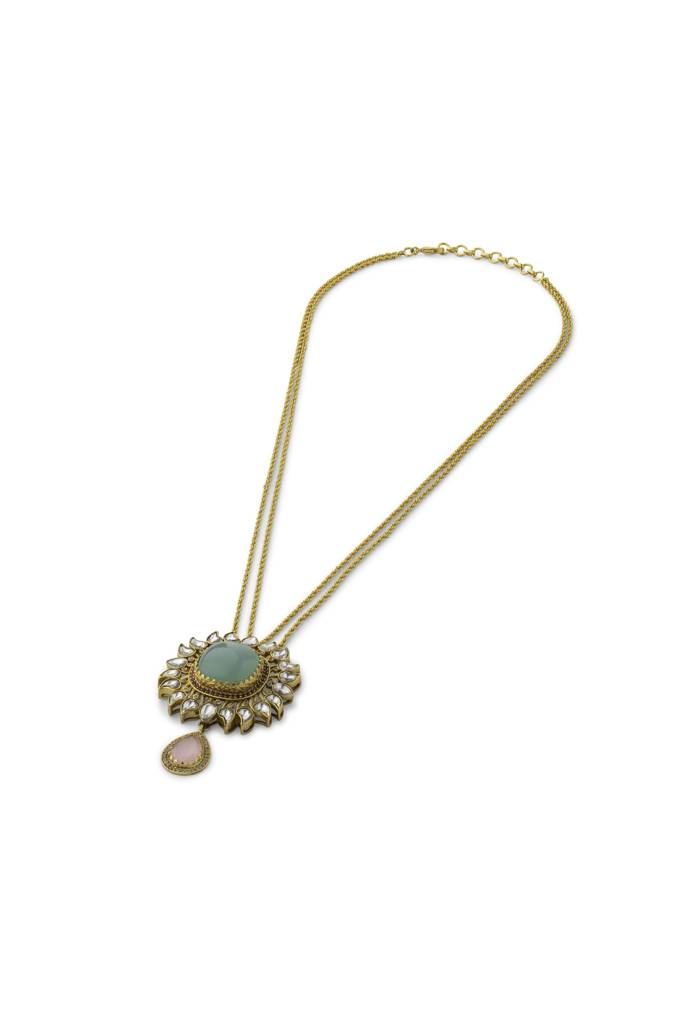 Gulmohar Hyacinth Necklace : 1062