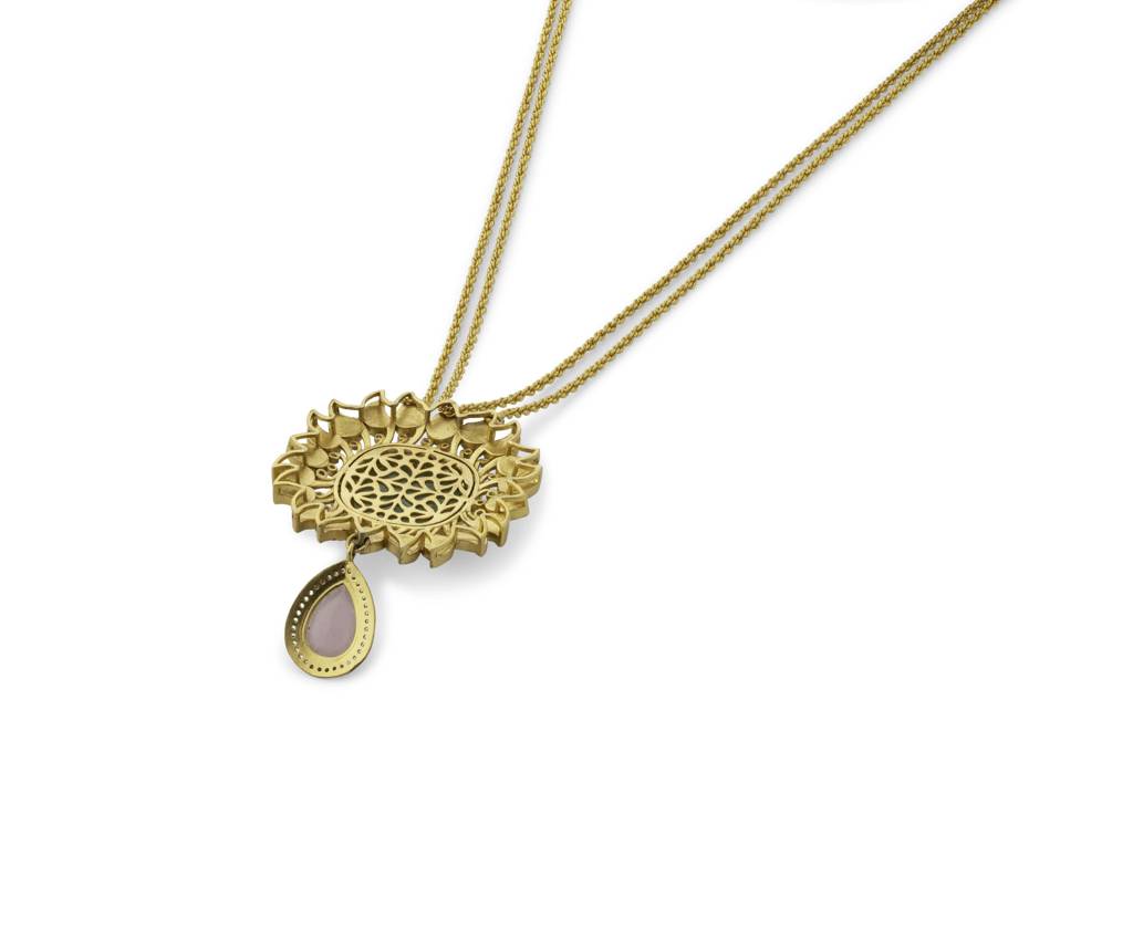 Gulmohar Hyacinth Necklace : 1062