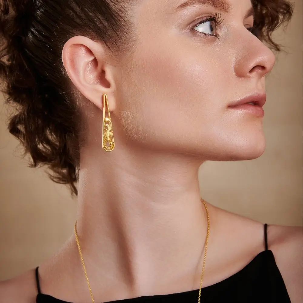 Gold Acanthus Earrings | Gold Acanthus Earrings · Eternz