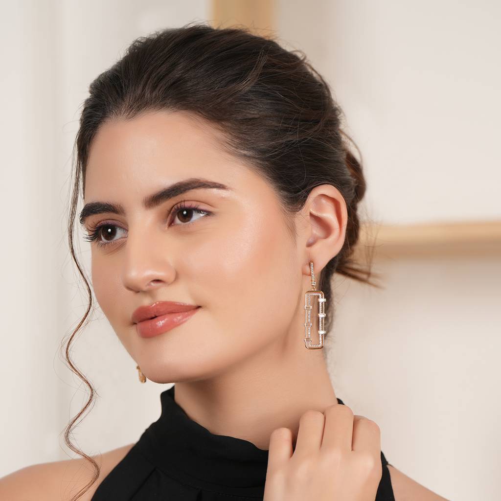 Delicate Diamond Dangler Earring For Women : SJ146