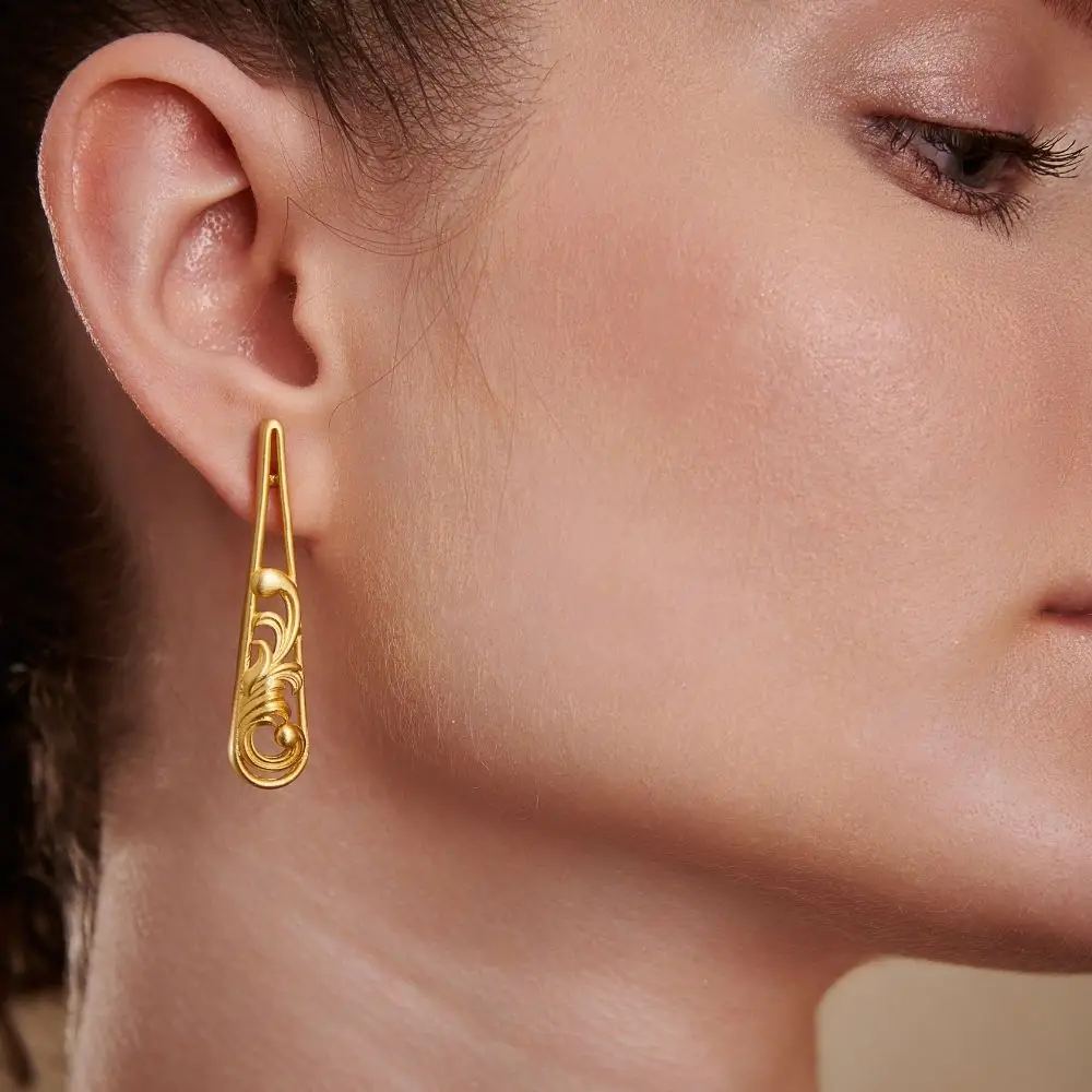 Gold Acanthus Earrings | Gold Acanthus Earrings · Eternz