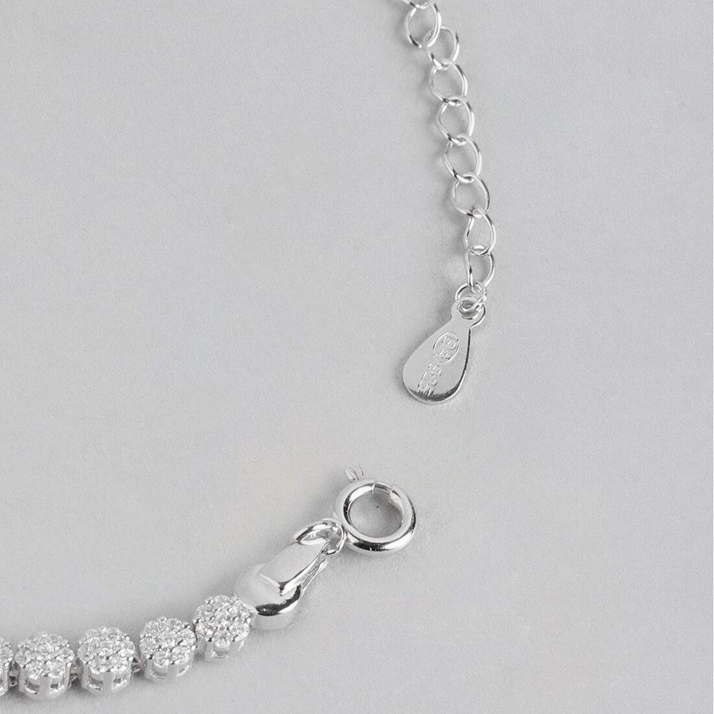 Dazzling Adjustable 925 Silver Bracelet : BR-80113
