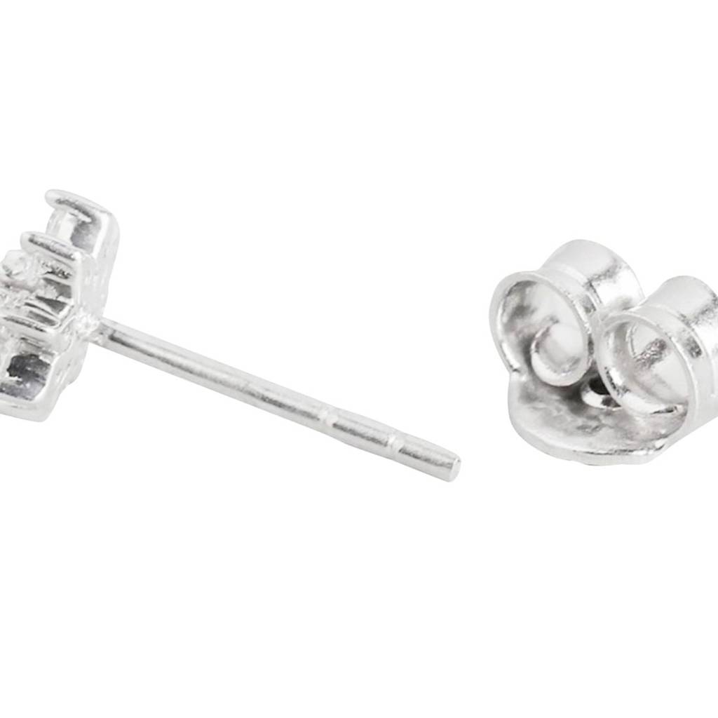 Nakshatra Floral Studs 925 Silver Earrings : EAR-20131