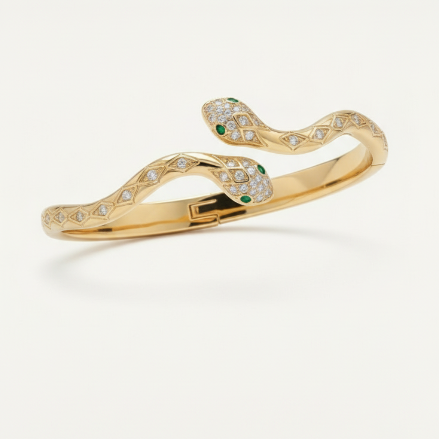 Mini Snake Bracelet For Women | Minimal Bar Accent Bracelet Jewellery : 8444359754
