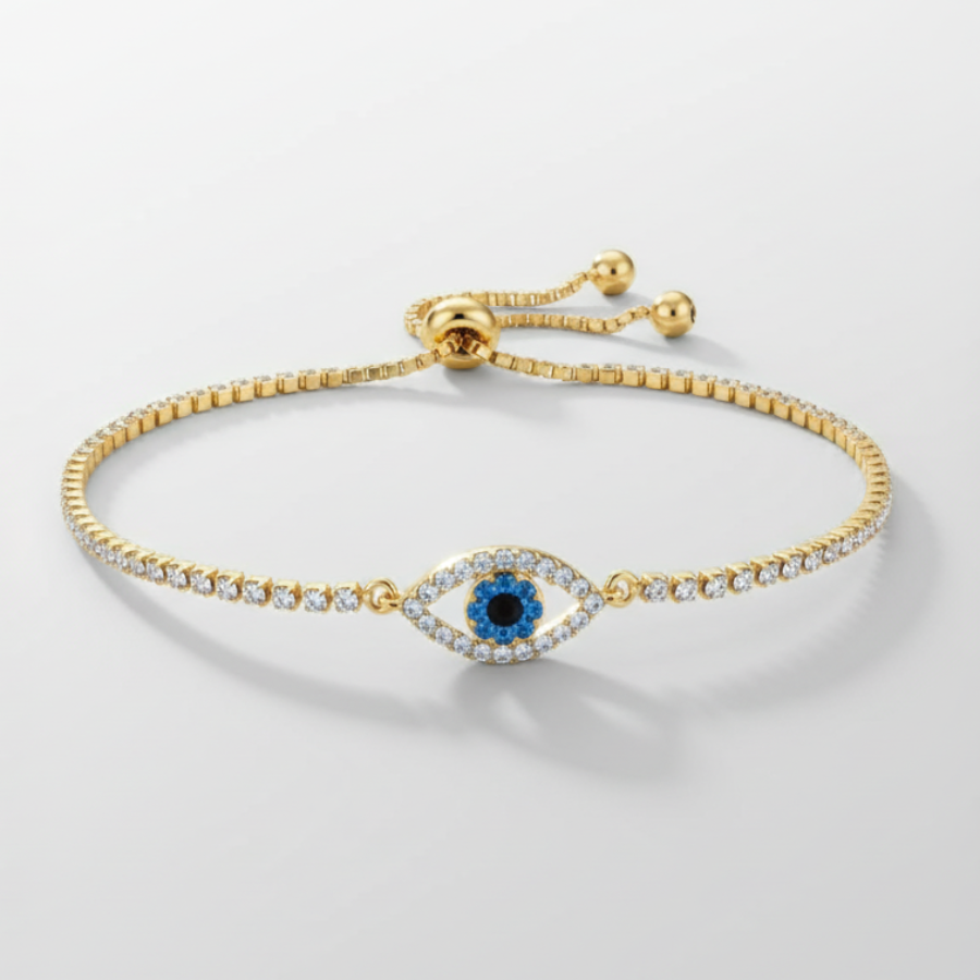 Round Evil Eye Bracelet For Women | Protective Symbolic Bracelet Jewellery : 5446820994