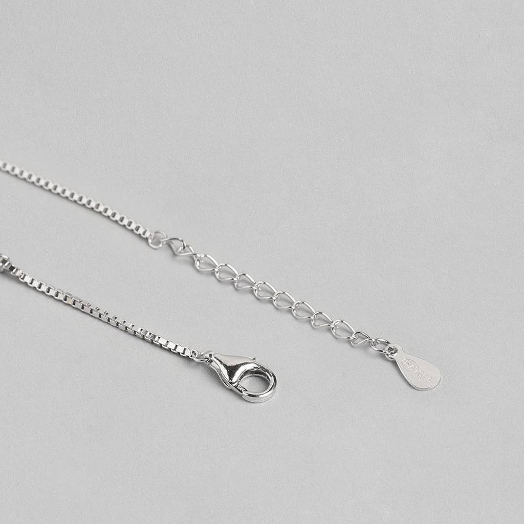 Pretty Delicate Drops 925 Silver Anklets : ANK-60031-PAIR