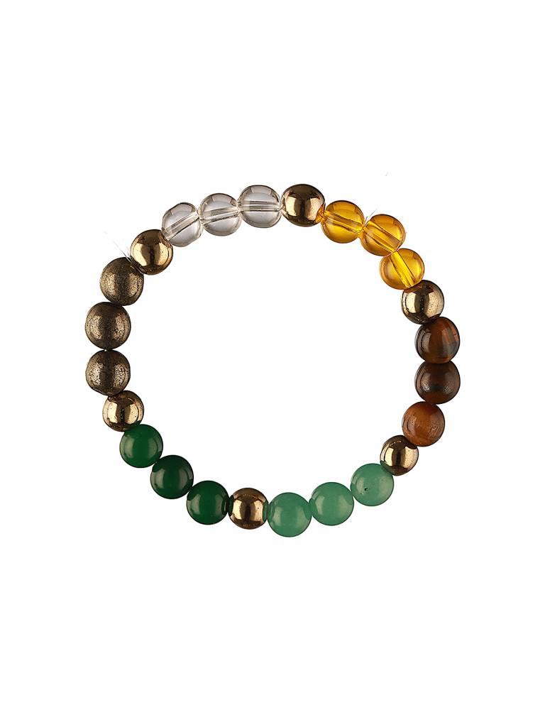 Chakra Balancing Multi Crystal Bracelet For Healing & Meditation : STBR8223