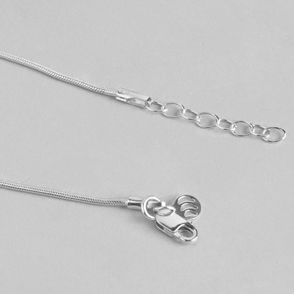 Rope 925 Sterling Silver Chain Anklet : ANK-60100-PAIR