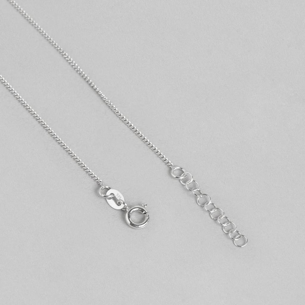 Triple Cz 925 Sterling Silver Chain Anklets : ANK-60133-PAIR