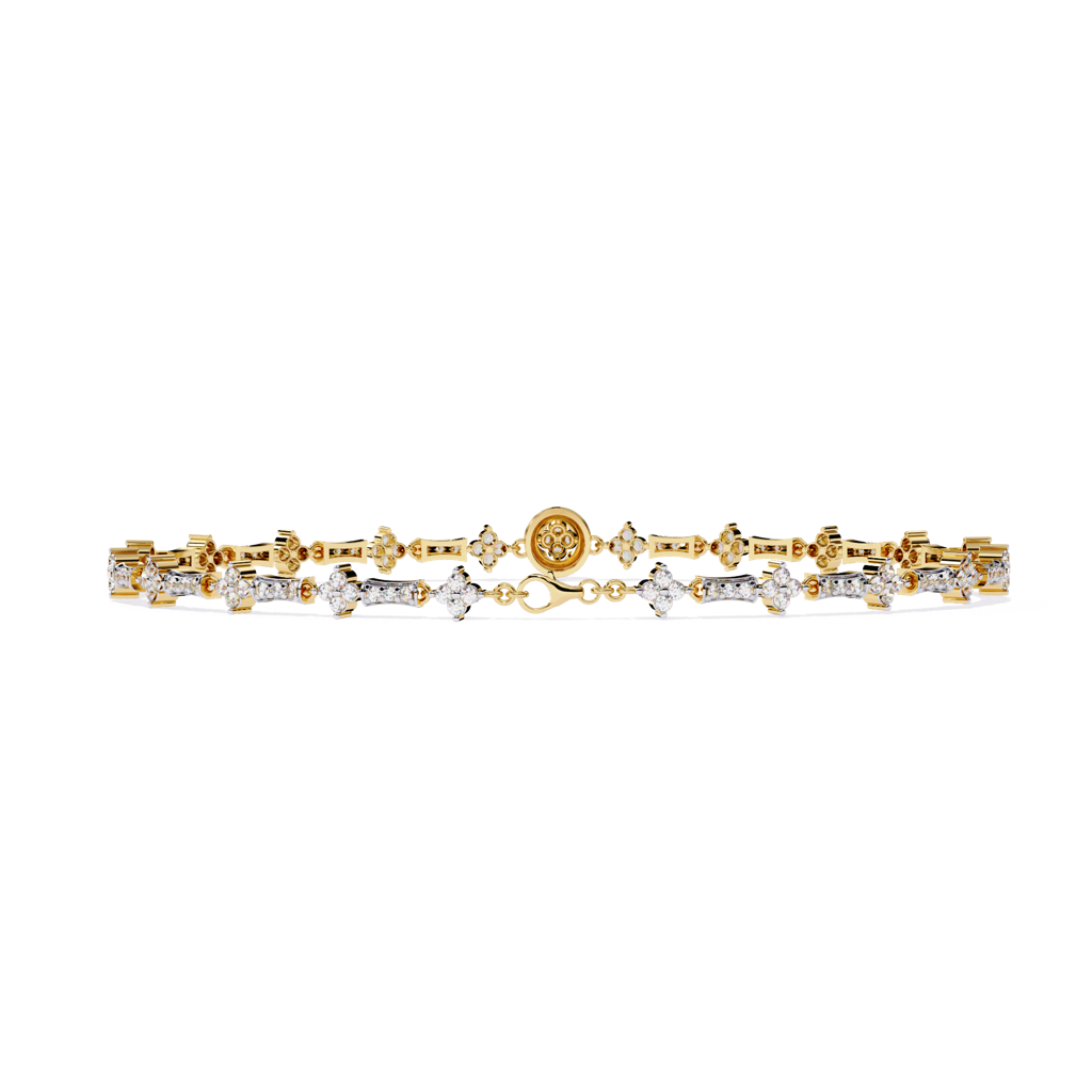 0.82Ct Round Lab Grown Diamond Tennis Bracelet : ZY-001