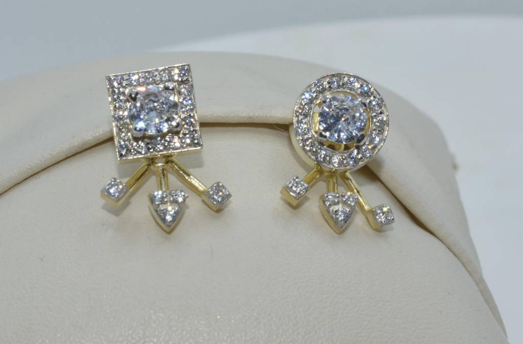 Starry Skies Front & Back Earrings : 1110
