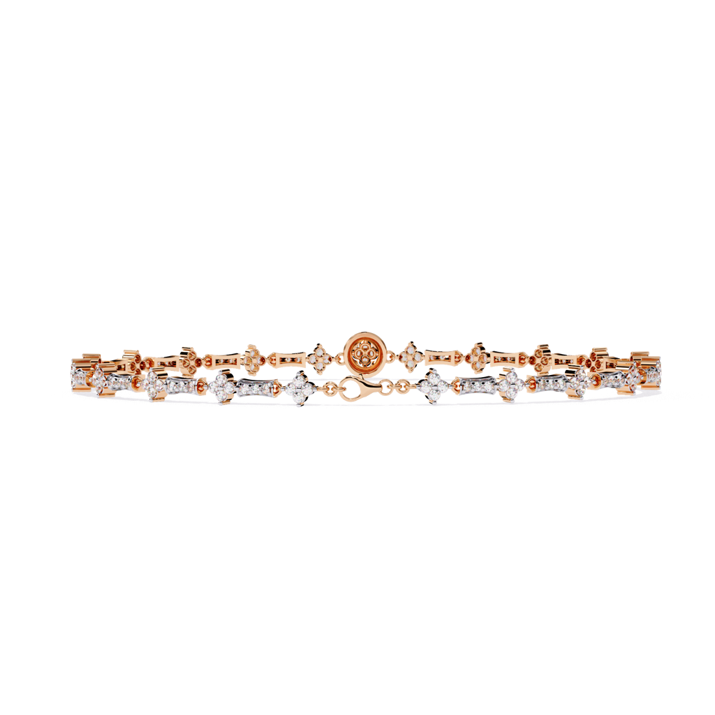 0.82Ct Round Lab Grown Diamond Tennis Bracelet : ZY-001