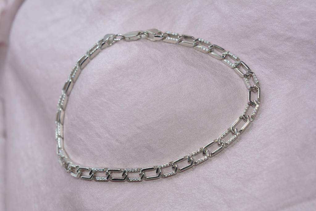 Flat Rectangle Anchor Men'S Bracelet : 1122