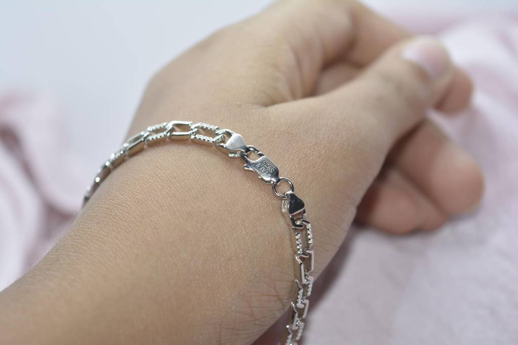 Flat Rectangle Anchor Men'S Bracelet : 1122