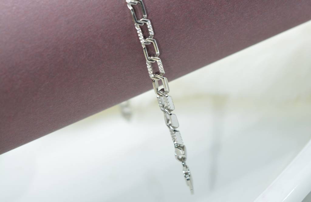 Flat Rectangle Anchor Men'S Bracelet : 1122