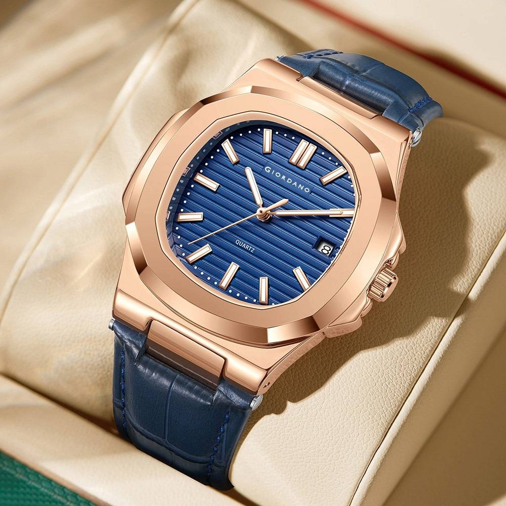 Analog Wrist Watch For Men Stylish Metal Strap With Water Resistant 3 Hand Mechanism For Men And Boys To Complim : GZ-50104-01