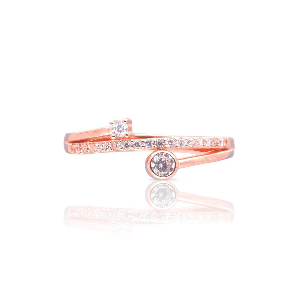 Sparkling Trails Ring: 925 Silver : 1164