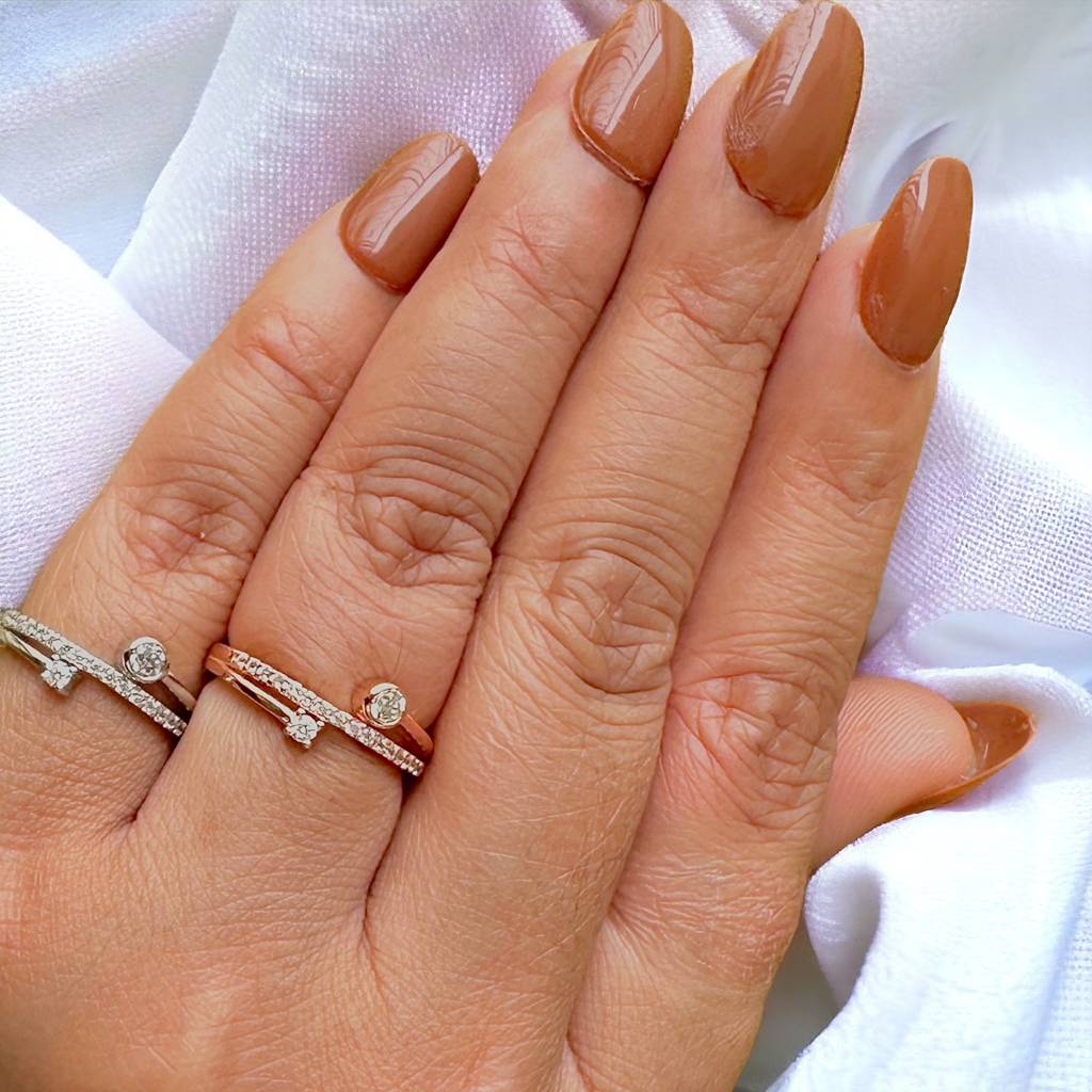 Sparkling Trails Ring: 925 Silver : 1164