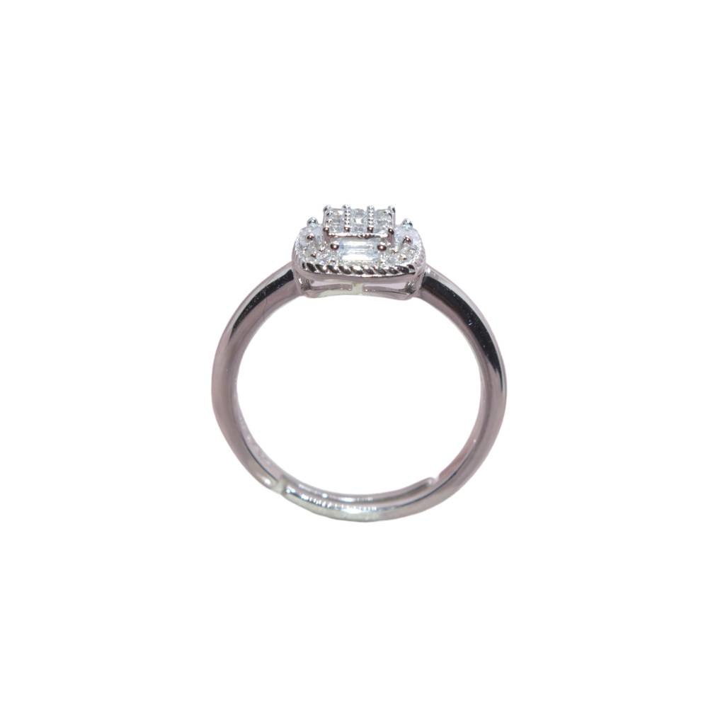 Structured Brilliance Ring: 925 Silver : 1168