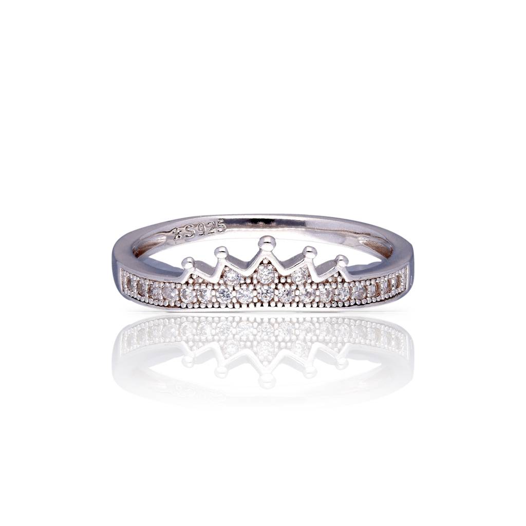 Sparkling Tiara Ring: 925 Silver : 1170