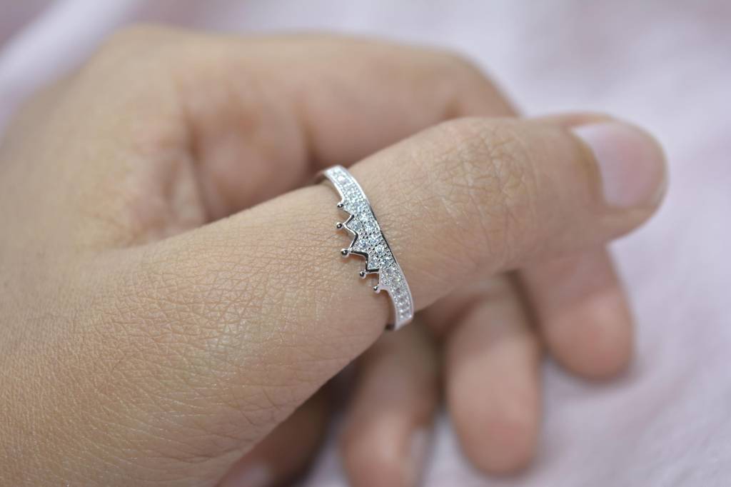 Sparkling Tiara Ring: 925 Silver : 1170