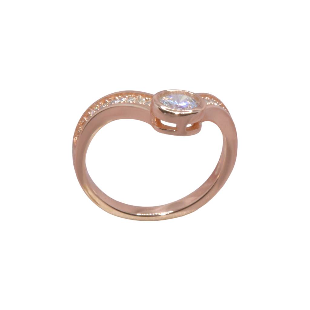 Duet Of Dazzle Silver Ring : 1171